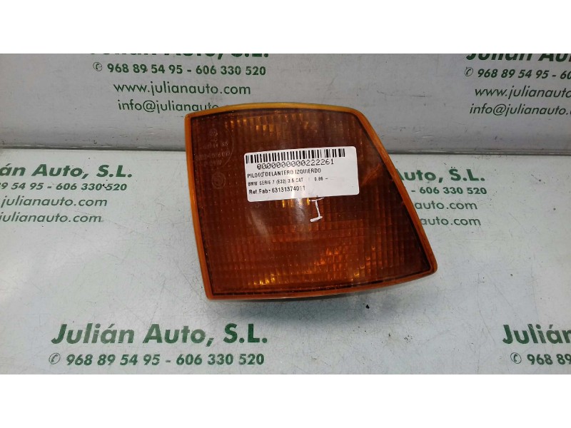 Recambio de piloto delantero izquierdo para bmw serie 7 (e32) 3.5 cat referencia OEM IAM 63131374011 63131378821 