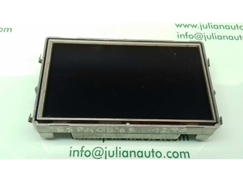 Recambio de pantalla multifuncion para renault espace iv (jk0) grand espace dynamique referencia OEM IAM 8200154477  