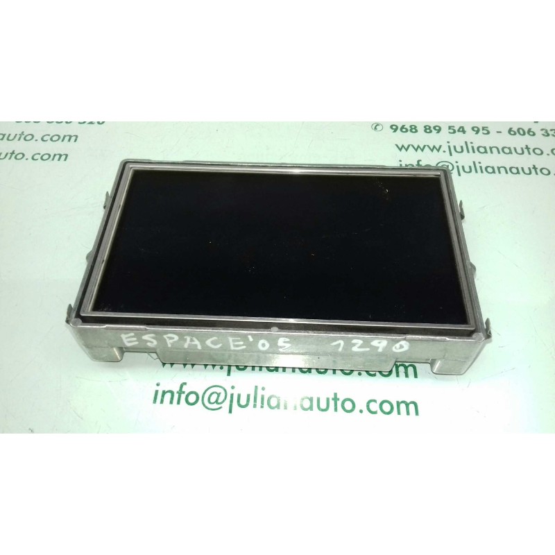 Recambio de pantalla multifuncion para renault espace iv (jk0) grand espace dynamique referencia OEM IAM 8200154477  