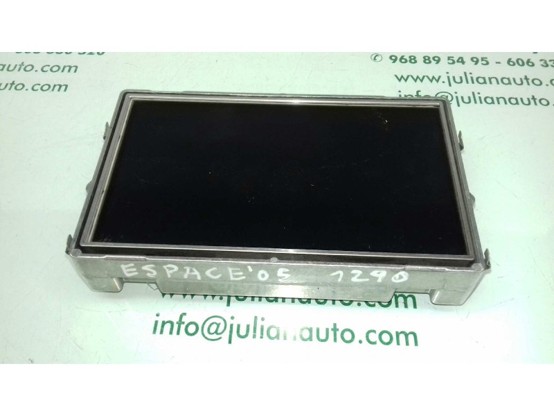 Recambio de pantalla multifuncion para renault espace iv (jk0) grand espace dynamique referencia OEM IAM 8200154477  
