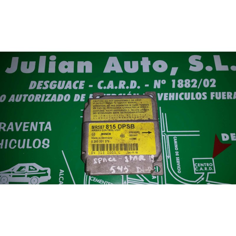 Recambio de centralita airbag para mitsubishi space star (dg0) 1900 di-d referencia OEM IAM 0285001379 MR587815DPSB 