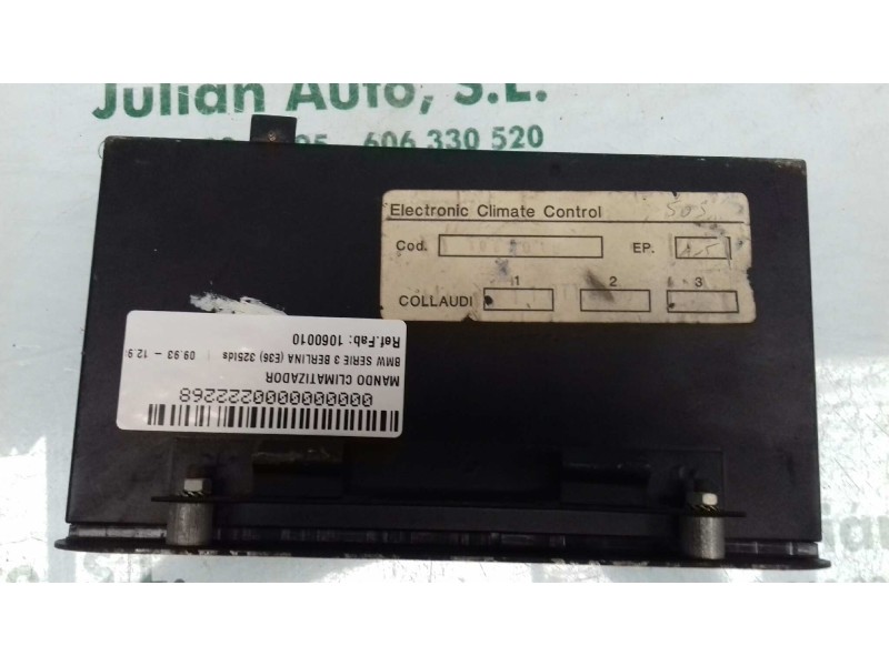 Recambio de mando climatizador para bmw serie 3 berlina (e36) 325tds referencia OEM IAM 1060010  