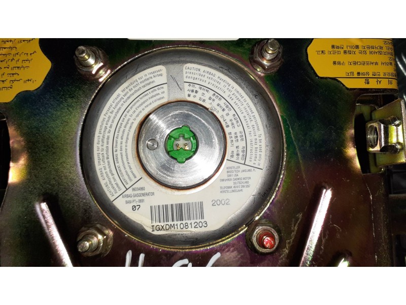 Recambio de airbag delantero izquierdo para daewoo matiz cd referencia OEM IAM 99D04860  