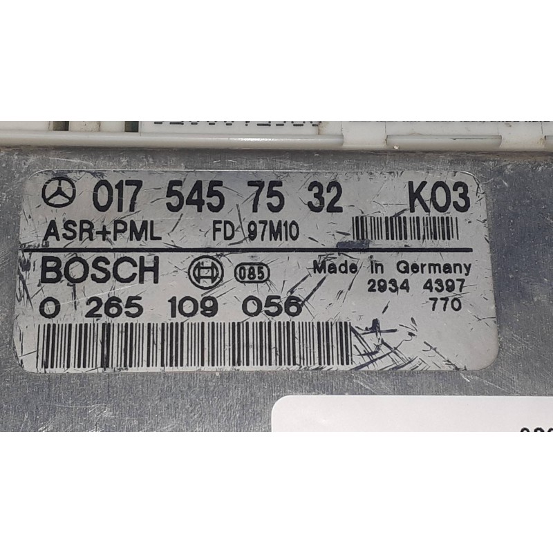 Recambio de centralita asr para mercedes-benz clase e (w210) berlina diesel 300 turbodiesel (210.025) referencia OEM IAM 0265109