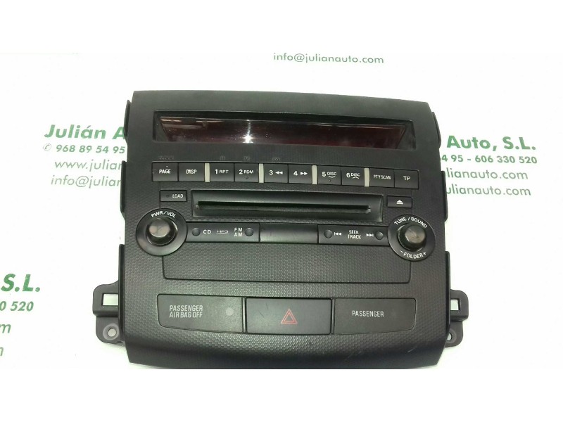 Recambio de sistema audio / radio cd para peugeot 4007 business line referencia OEM IAM 8002A139XA 3852862 VISTEON