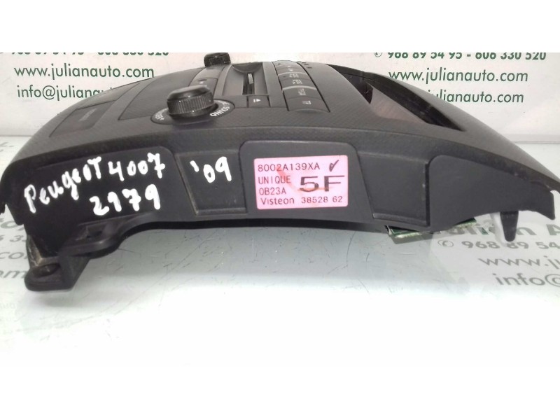 Recambio de sistema audio / radio cd para peugeot 4007 business line referencia OEM IAM 8002A139XA 3852862 VISTEON