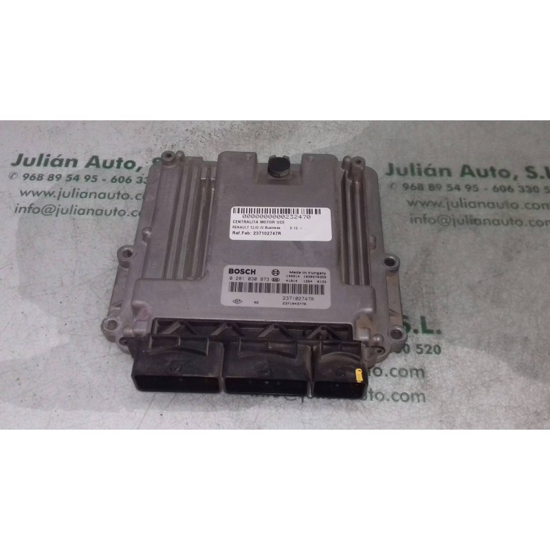 Recambio de centralita motor uce para renault clio iv business referencia OEM IAM 237102747R 0281030973 BOSCH