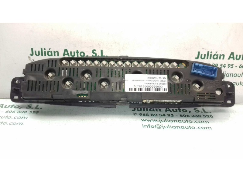 Recambio de cuadro instrumentos para citroen xsara picasso 2.0 hdi satisfaction referencia OEM IAM 965166380 110008966007 965166