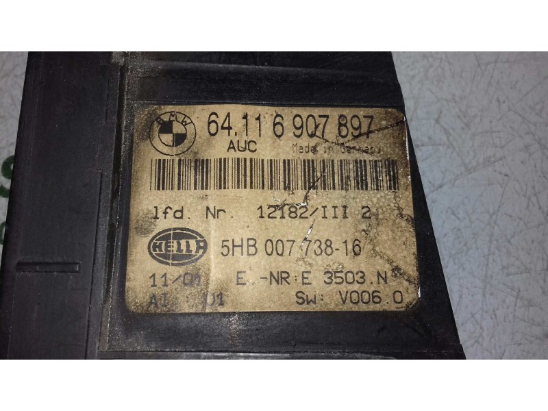 Recambio de mando climatizador para bmw serie 3 berlina (e46) 320d referencia OEM IAM 64116907897 5HB00773816 HELLA