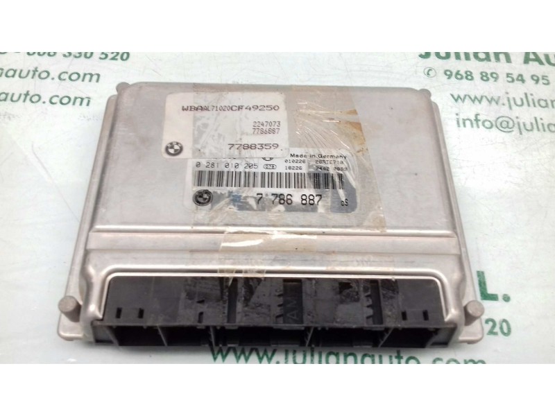 Recambio de centralita motor uce para bmw serie 3 berlina (e46) 320d referencia OEM IAM 0281010205 7786887 BOSCH