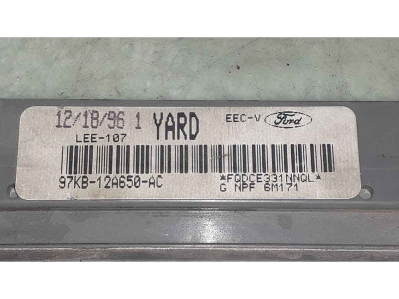 Recambio de centralita motor uce para ford ka (ccq) black edition referencia OEM IAM 97KB12A650AC LEE107 CNPF6M171