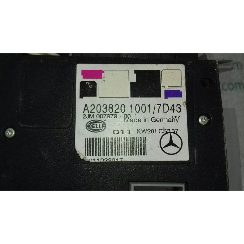 Recambio de luz interior para mercedes-benz clase c (w203) berlina 180 (203.035) referencia OEM IAM A2038201001 A203820 DELANTER