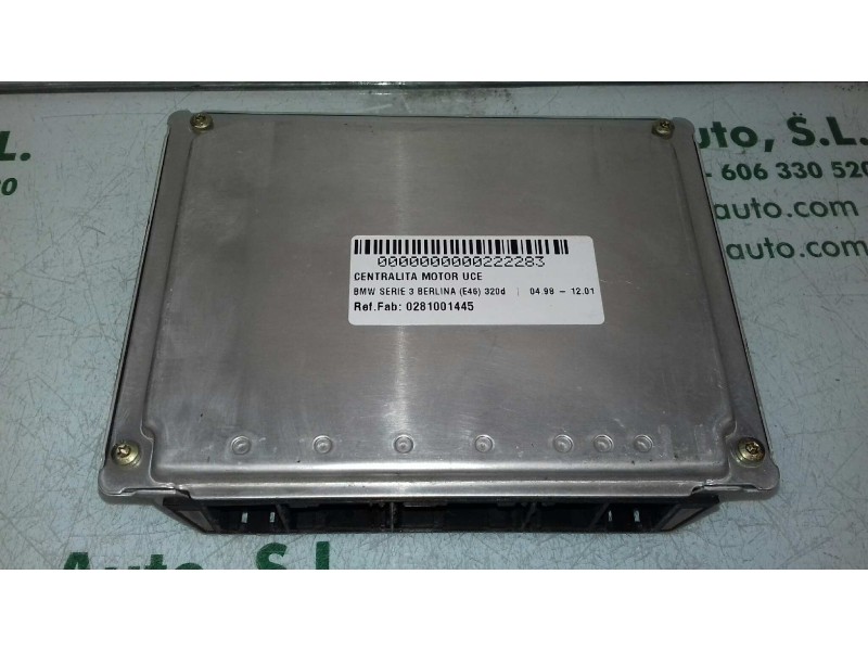 Recambio de centralita motor uce para bmw serie 3 berlina (e46) 320d referencia OEM IAM 0281001445 7785098 BOSCH