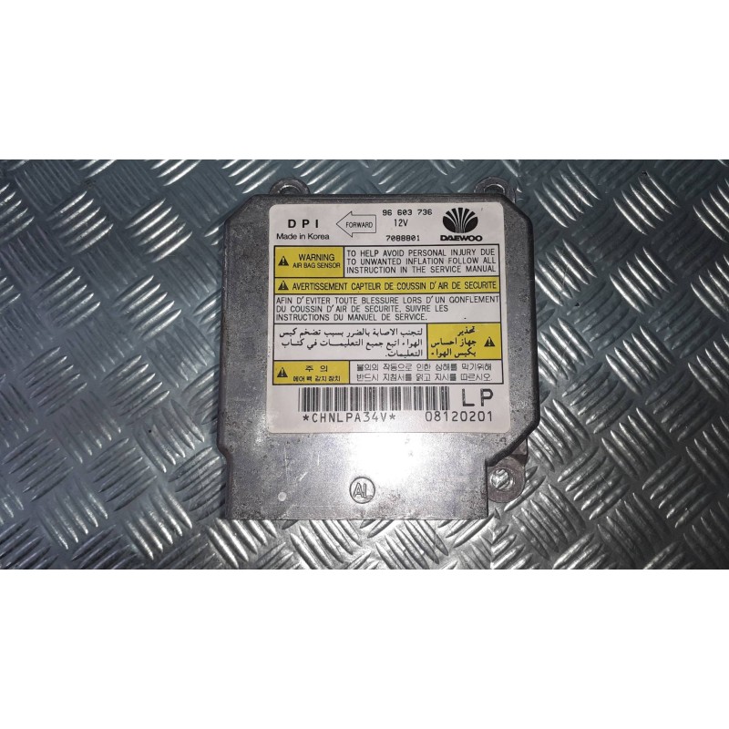 Recambio de centralita airbag para daewoo matiz cd referencia OEM IAM 96603736  7088801