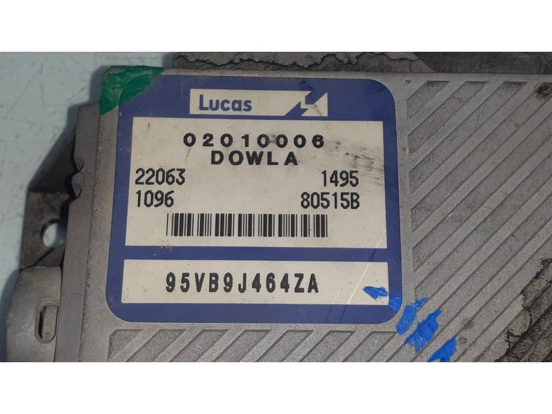 Recambio de centralita motor uce para ford transit, caja cerr. corto 95 ft 100 2.5 referencia OEM IAM 02010006 95VB9J464ZA LUCAS