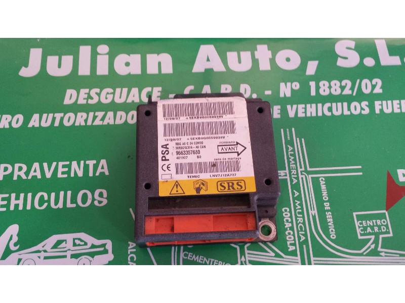 Recambio de centralita airbag para citroen c2 audace referencia OEM IAM 9663357680 401907 TEMIC