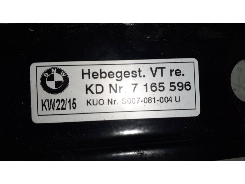 Recambio de elevalunas delantero derecho para bmw serie 1 berlina (e81/e87) 118d referencia OEM IAM 6978846 7165596 ELECTRICO