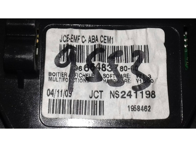 Recambio de pantalla multifuncion para citroen c4 berlina cool referencia OEM IAM 9666483780 6+6 PINES JOHNSON CONTROLS