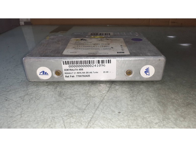 Recambio de centralita abs para renault 21 berlina (b/l48) turbo referencia OEM IAM 7700792425 10091100324 ATE