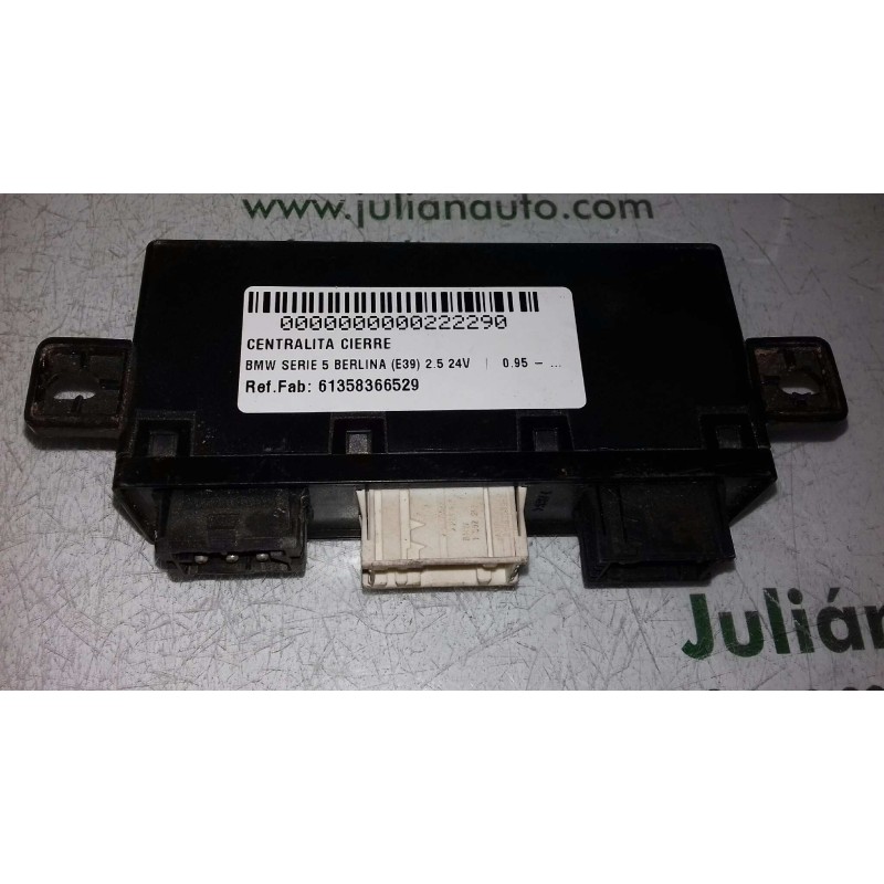 Recambio de centralita cierre para bmw serie 5 berlina (e39) 2.5 24v referencia OEM IAM 61358366529 5DK00735810 12037310