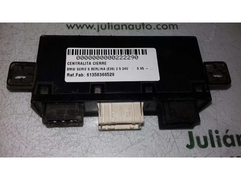 Recambio de centralita cierre para bmw serie 5 berlina (e39) 2.5 24v referencia OEM IAM 61358366529 5DK00735810 12037310