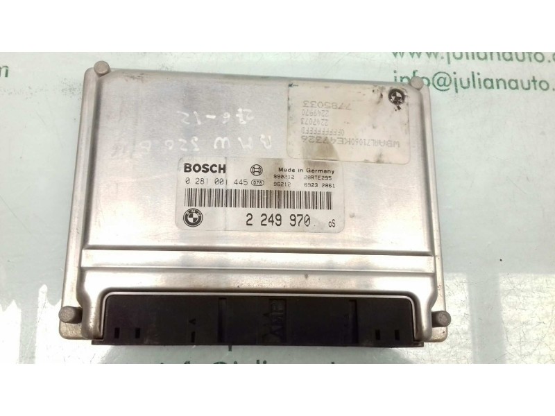 Recambio de centralita motor uce para bmw serie 3 berlina (e46) 320d referencia OEM IAM 0281001445 2249970 BOSCH
