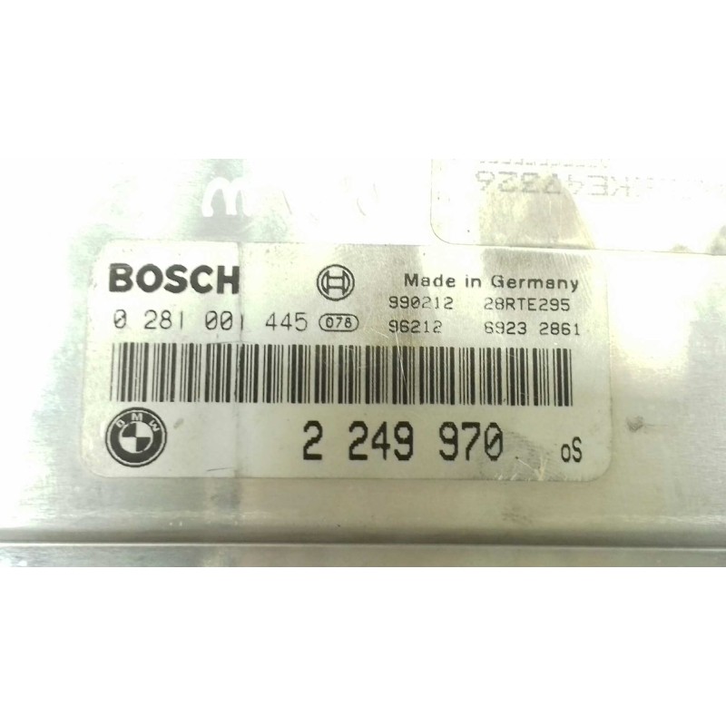 Recambio de centralita motor uce para bmw serie 3 berlina (e46) 320d referencia OEM IAM 0281001445 2249970 BOSCH