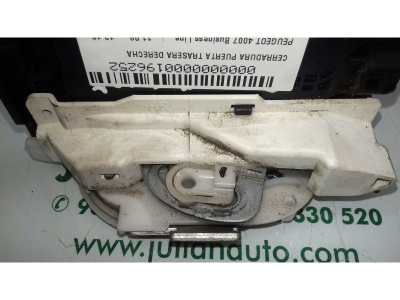 Recambio de cerradura puerta trasera derecha para peugeot 4007 business line referencia OEM IAM   2 PINES