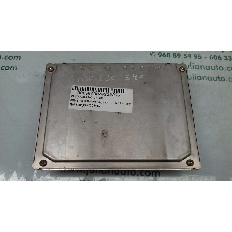 Recambio de centralita motor uce para bmw serie 3 berlina (e46) 320d referencia OEM IAM 0281001445 2249970 BOSCH