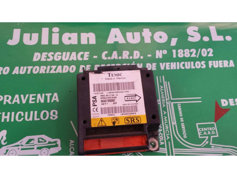 Recambio de centralita airbag para citroen c2 furio referencia OEM IAM 9650790880  