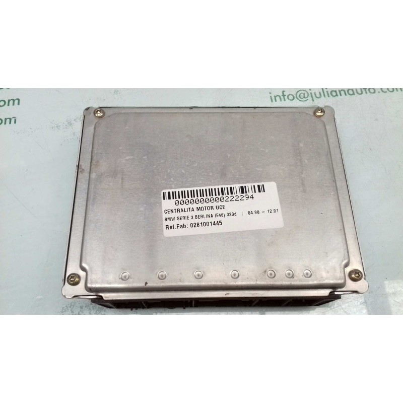 Recambio de centralita motor uce para bmw serie 3 berlina (e46) 320d referencia OEM IAM 0281001445 7785098 BOSCH