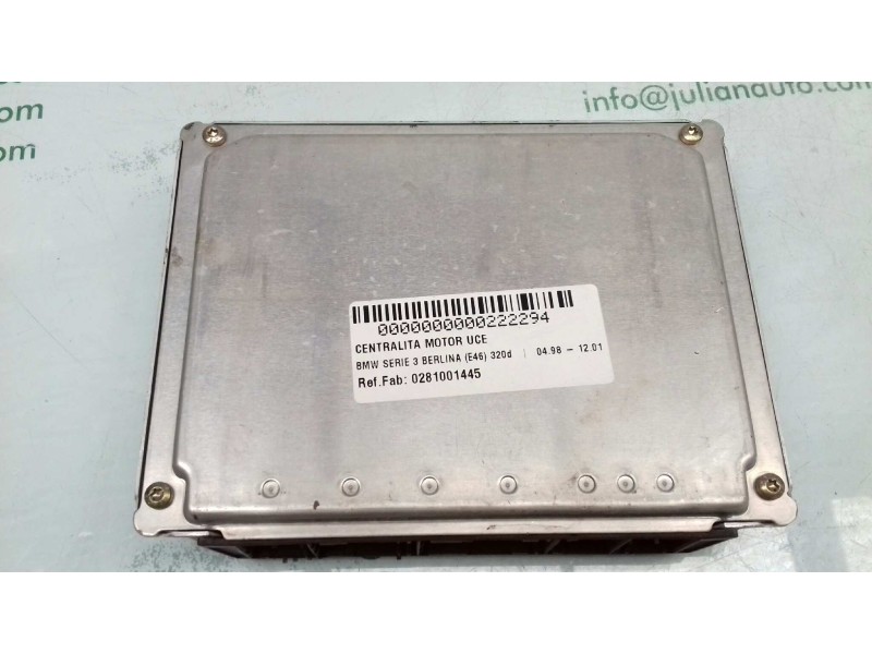 Recambio de centralita motor uce para bmw serie 3 berlina (e46) 320d referencia OEM IAM 0281001445 7785098 BOSCH