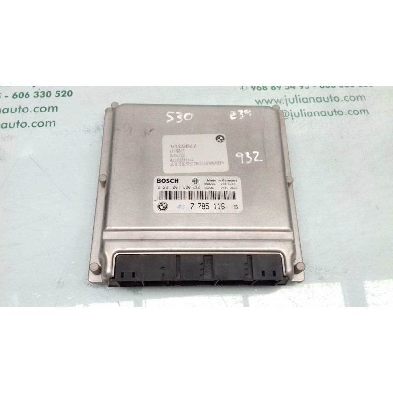 Recambio de centralita motor uce para bmw serie 5 berlina (e39) 530d referencia OEM IAM 0281001830 7785116 BOSCH