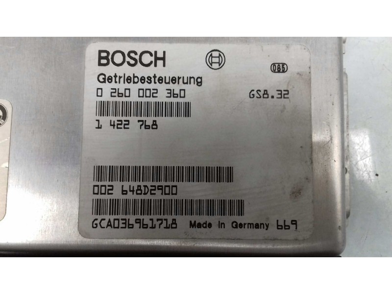 Recambio de centralita cambio automatico para bmw serie 5 berlina (e39) 523i referencia OEM IAM 0260002360 1422768 BOSCH