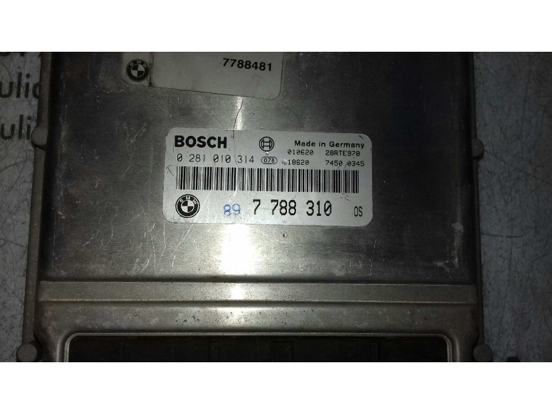 Recambio de centralita motor uce para bmw serie 3 touring (e46) 330xd referencia OEM IAM 0281010314 7788310 BOSCH