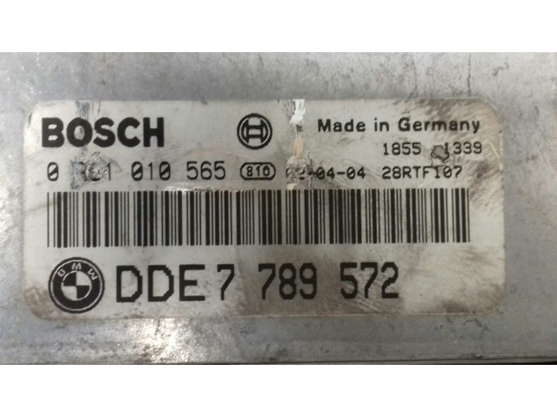 Recambio de centralita motor uce para bmw serie 3 berlina (e46) 320d referencia OEM IAM 0281010565 DDE7789572 BOSCH