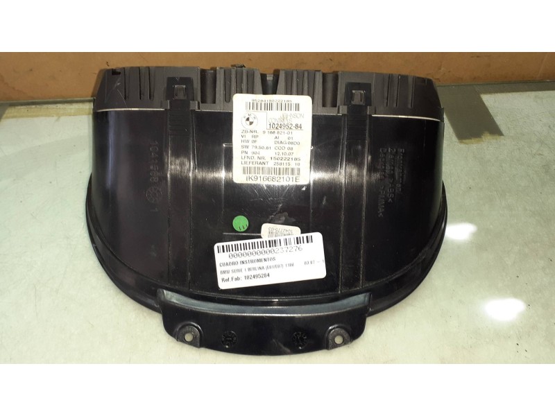 Recambio de cuadro instrumentos para bmw serie 1 berlina (e81/e87) 118d referencia OEM IAM 102495284 1041568 JOHNSON CONTROLS