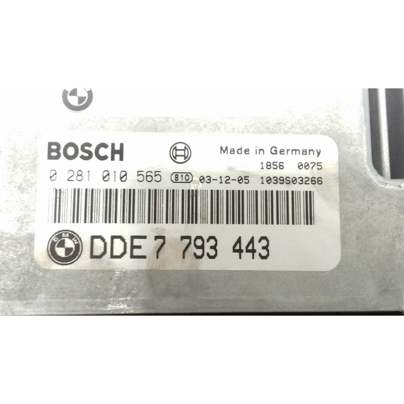 Recambio de centralita motor uce para bmw serie 3 berlina (e46) 320d referencia OEM IAM 0281010565 DDE7793443 BOSCH