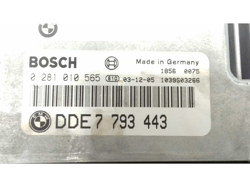 Recambio de centralita motor uce para bmw serie 3 berlina (e46) 320d referencia OEM IAM 0281010565 DDE7793443 BOSCH