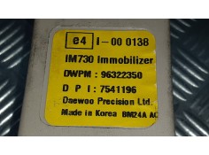 Recambio de centralita inmovilizador para daewoo matiz cd referencia OEM IAM 96322350 7541196 000138 2