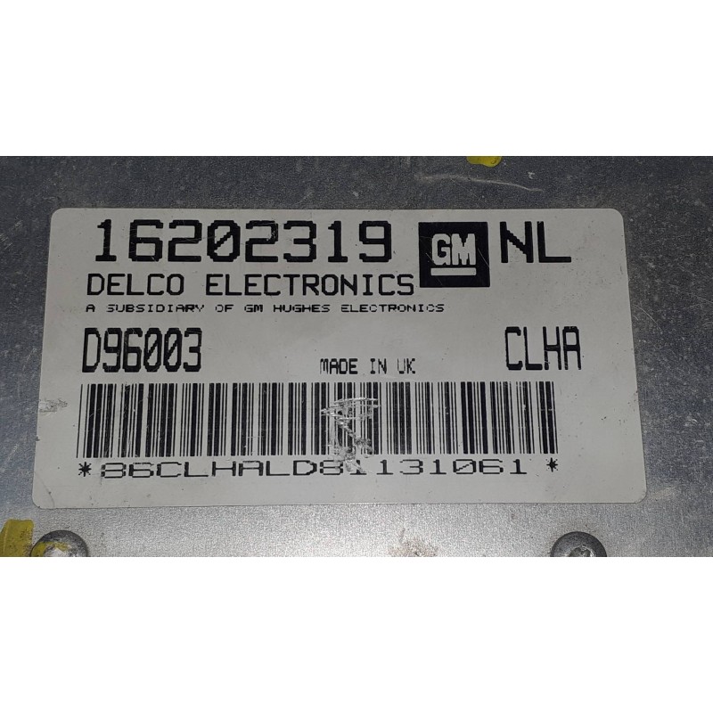 Recambio de centralita motor uce para opel vectra b berlina básico (1999) referencia OEM IAM 16202319 D96003 GM