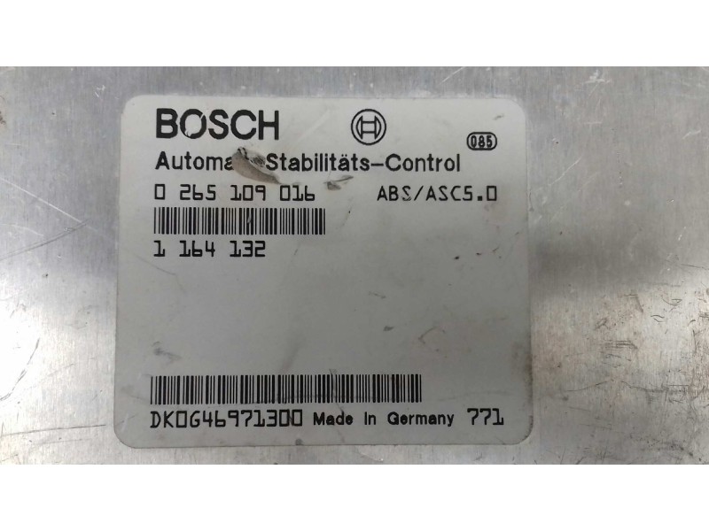 Recambio de centralita abs para bmw serie 5 berlina (e39) 525tds referencia OEM IAM 0265109016 1164132 BOSCH