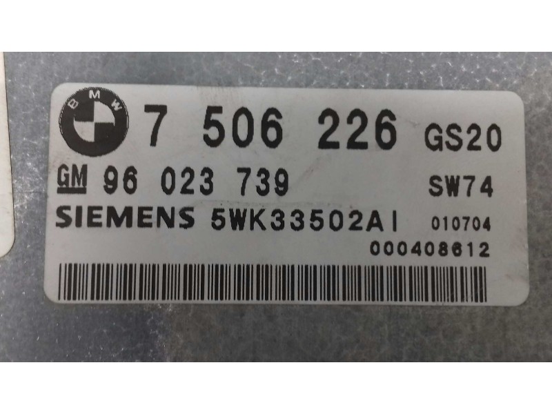 Recambio de centralita cambio automatico para bmw x5 (e53) 3.0d referencia OEM IAM 7506226 96023739 5WK33502AI