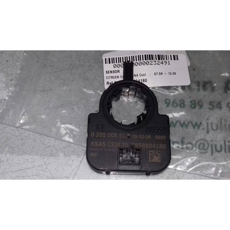 Recambio de anillo airbag para citroen c4 berlina cool referencia OEM IAM 9658684180 0265005517 BOSCH