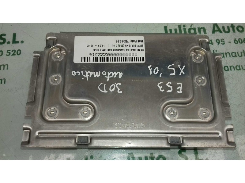 Recambio de centralita cambio automatico para bmw x5 (e53) 3.0d referencia OEM IAM 7506226 96023739 5WK33502AI