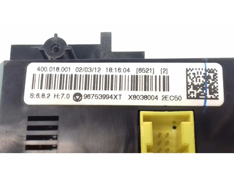 Recambio de mando climatizador para citroen ds3 style referencia OEM IAM 96753994XT  BEHR