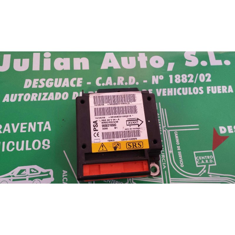 Recambio de centralita airbag para citroen c3 1.4 hdi exclusive referencia OEM IAM 9658316580  