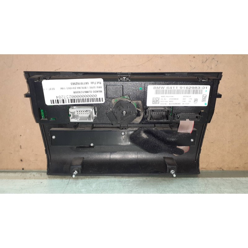 Recambio de mando climatizador para bmw serie 1 berlina (e81/e87) 118d referencia OEM IAM 64119162983 A2C53289383 VDO