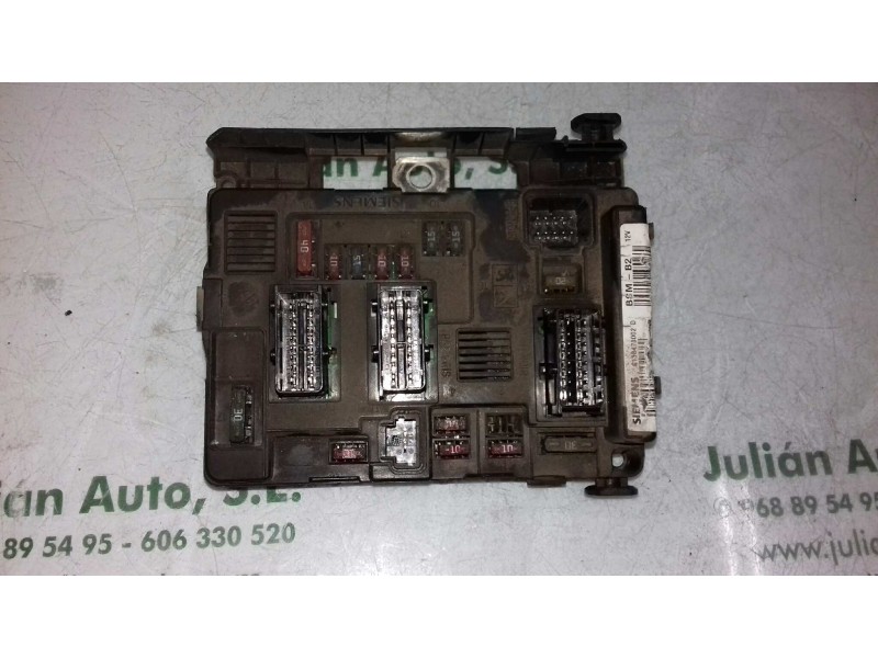 Recambio de caja reles / fusibles para peugeot 206 berlina xt referencia OEM IAM 964349898000 BSM B2 SIEMENS