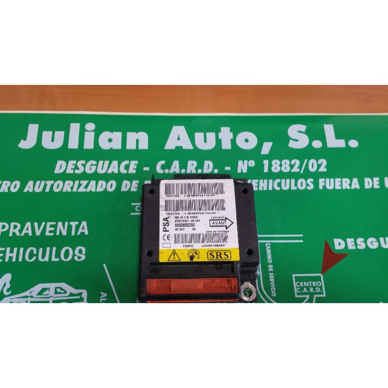 Recambio de centralita airbag para citroen c2 furio referencia OEM IAM 9660855280  